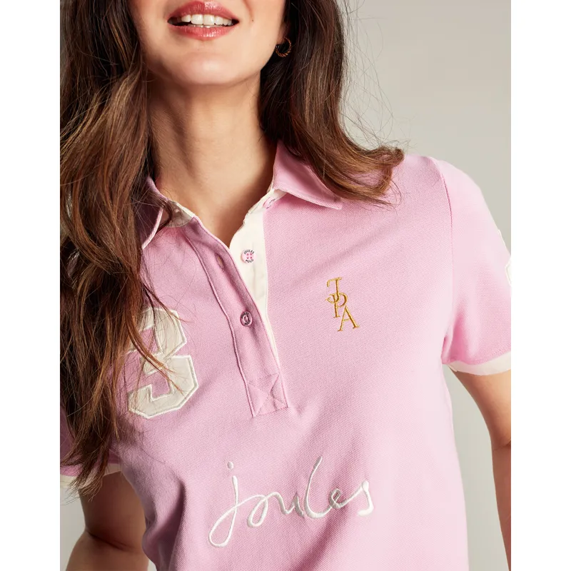 Joules Beaufort Polo Shirt - Light Pink-4